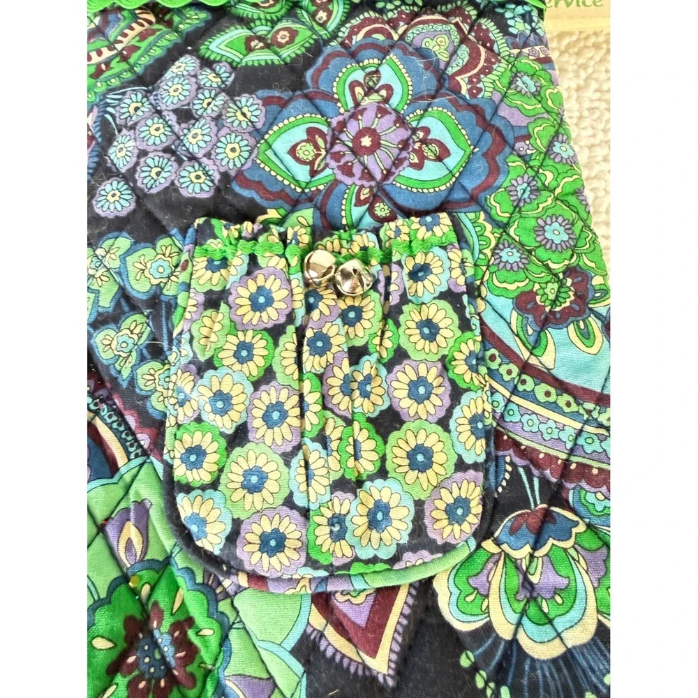 Vera Bradley Quilted Christmas Stocking Holiday Blue Rhapsody NWOT‎ 16